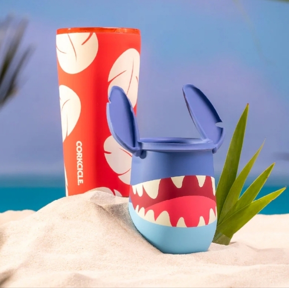 ❤️BUY 2 GET 1 FREE Stitch Stainless Steel Stemless Tumbler, Corkcicle/Disney100 - Picture 3 of 11